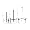 Set of 3" Black Metal Modern Easel, 12", 10", 8"